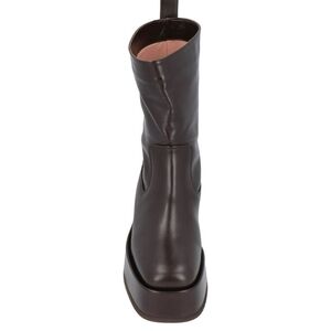 Gia RHW leather platform wedge boots